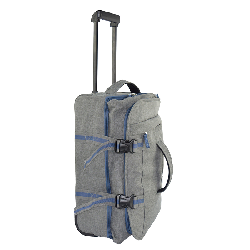Customized Wheeled Cabin Size Duffel Carry on Luggage Travel Trolley Bag