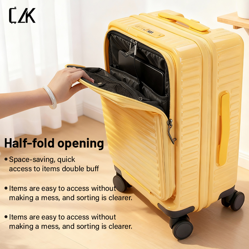 Multi-Size Solution 20in 24in 28in 30in with Glossy Front Opening PC Shell Organized Travel Bag