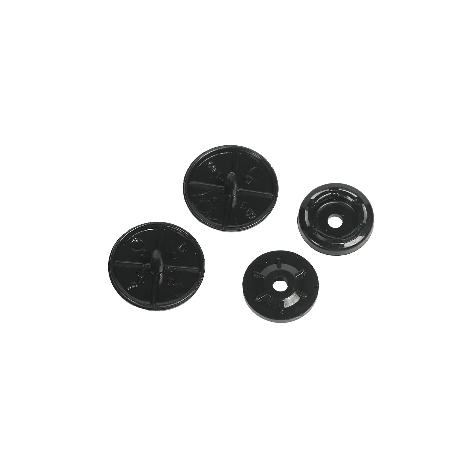 Black T3/T5/T8 Plastic Snap Buttons Kit for Versatile Usage