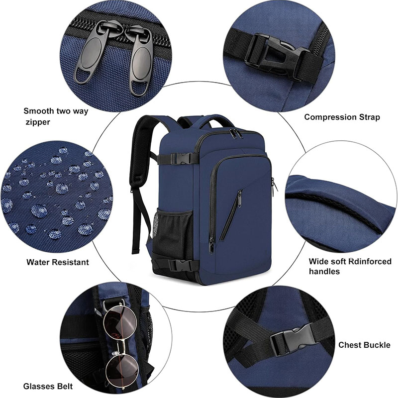 Underseat Carry-on Bag 20L Small Hand Luggage Rucksack Cabin Size for Airplanes Flight Travel Backpack