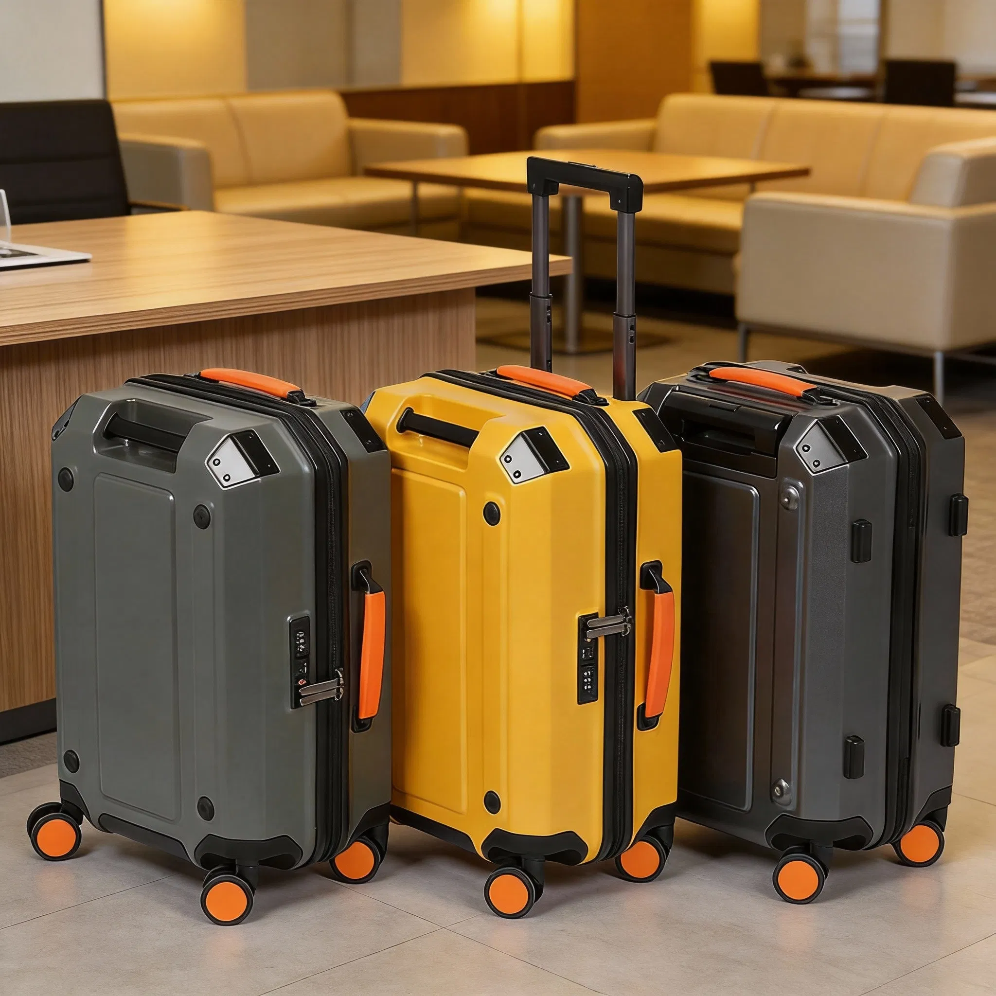 High Quality Aluminium Travel Luggage Tough Guy Carry on Suitcase