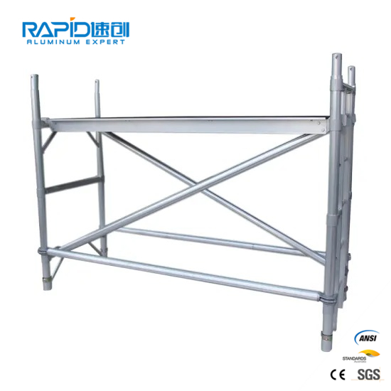 Aluminum Frame Scaffolding Steps Truss Ladder Mobile Tower Scaffold System for Sale