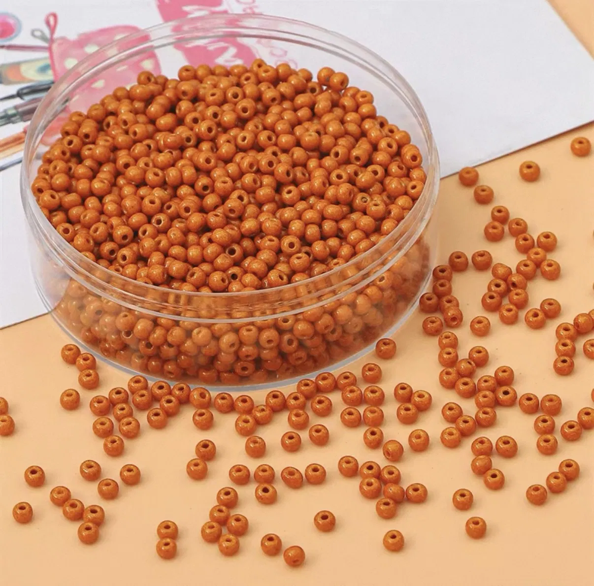 High Quality Opaque Glass Beads - Round Hole 25kg Supply Available