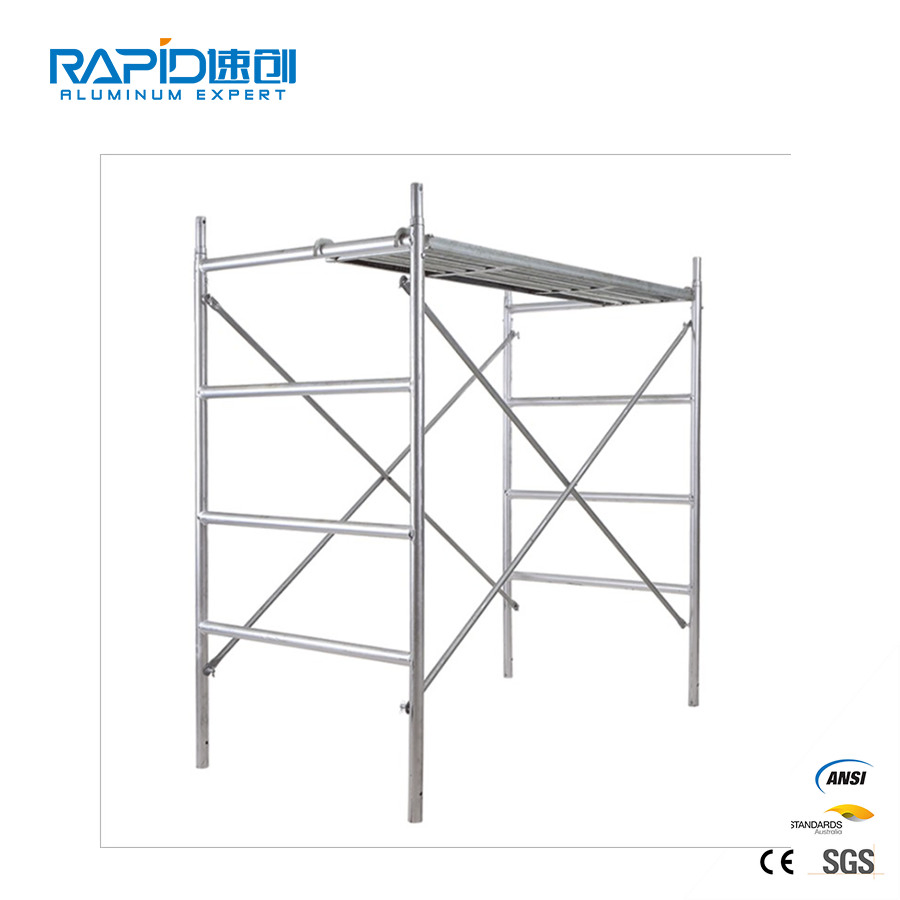 Aluminum Scaffold Mobile Steps Ringlock Tubular Frame Scaffolding System