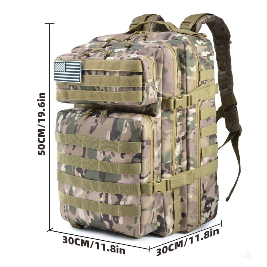 Outdoor Tactical Backpack Hiking Moutain Training Camouflage Hunting Large Camping Tactical Backpacks Bag