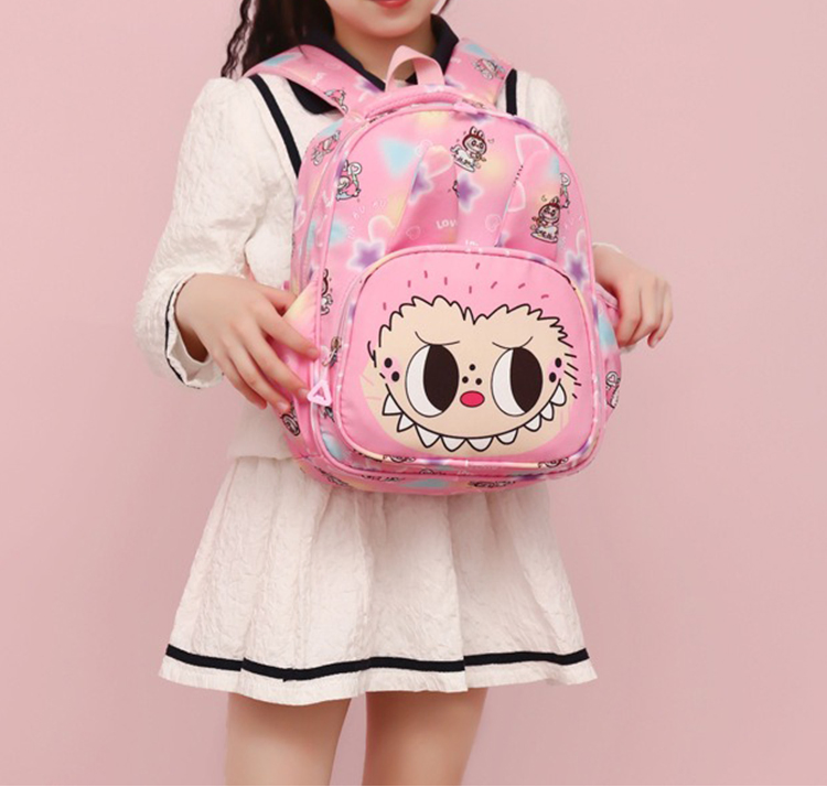 La Bu Bu Backpack for Kindergarten and Elementary School Students Large Capacity Stress Relieving Backpack with Cute Prints Student Series
