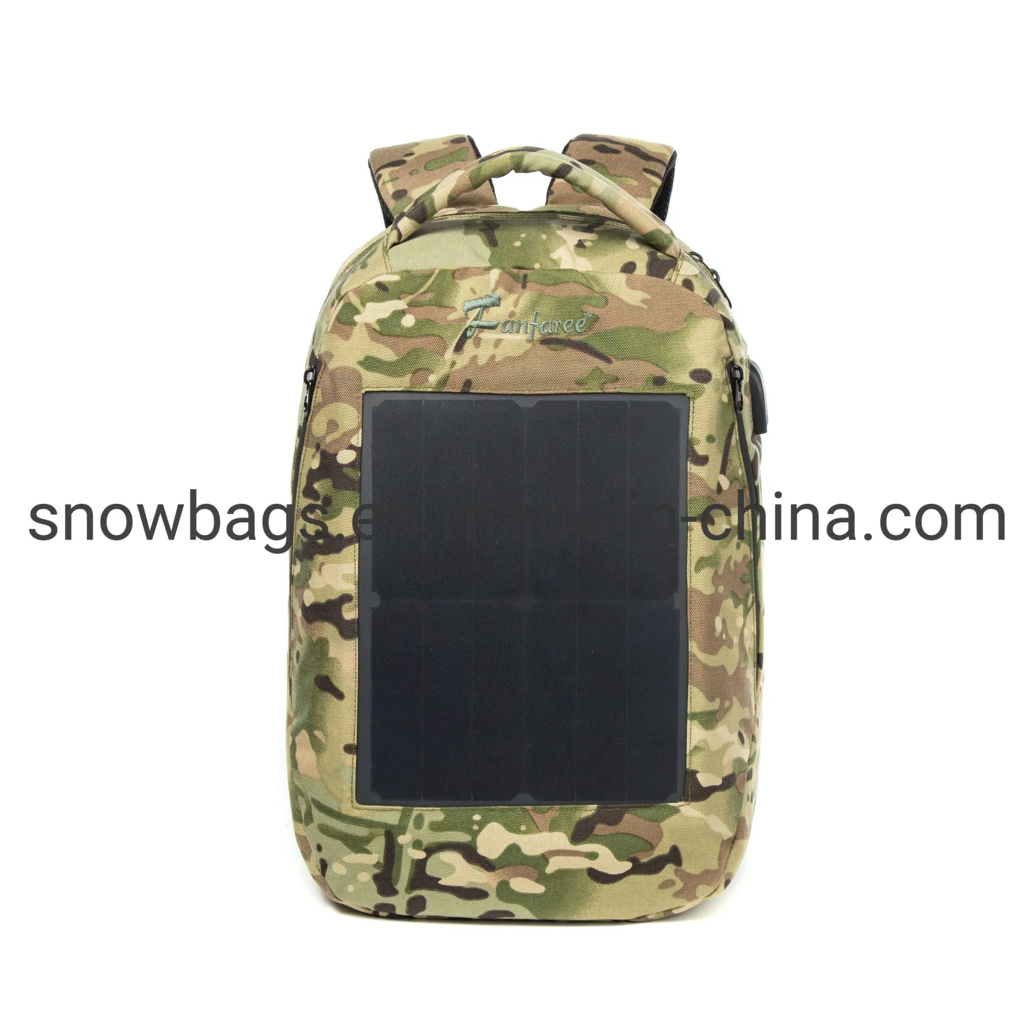 Solar Backpack Strongest Solar Panel for Charging Smartphones and All USB-Devices