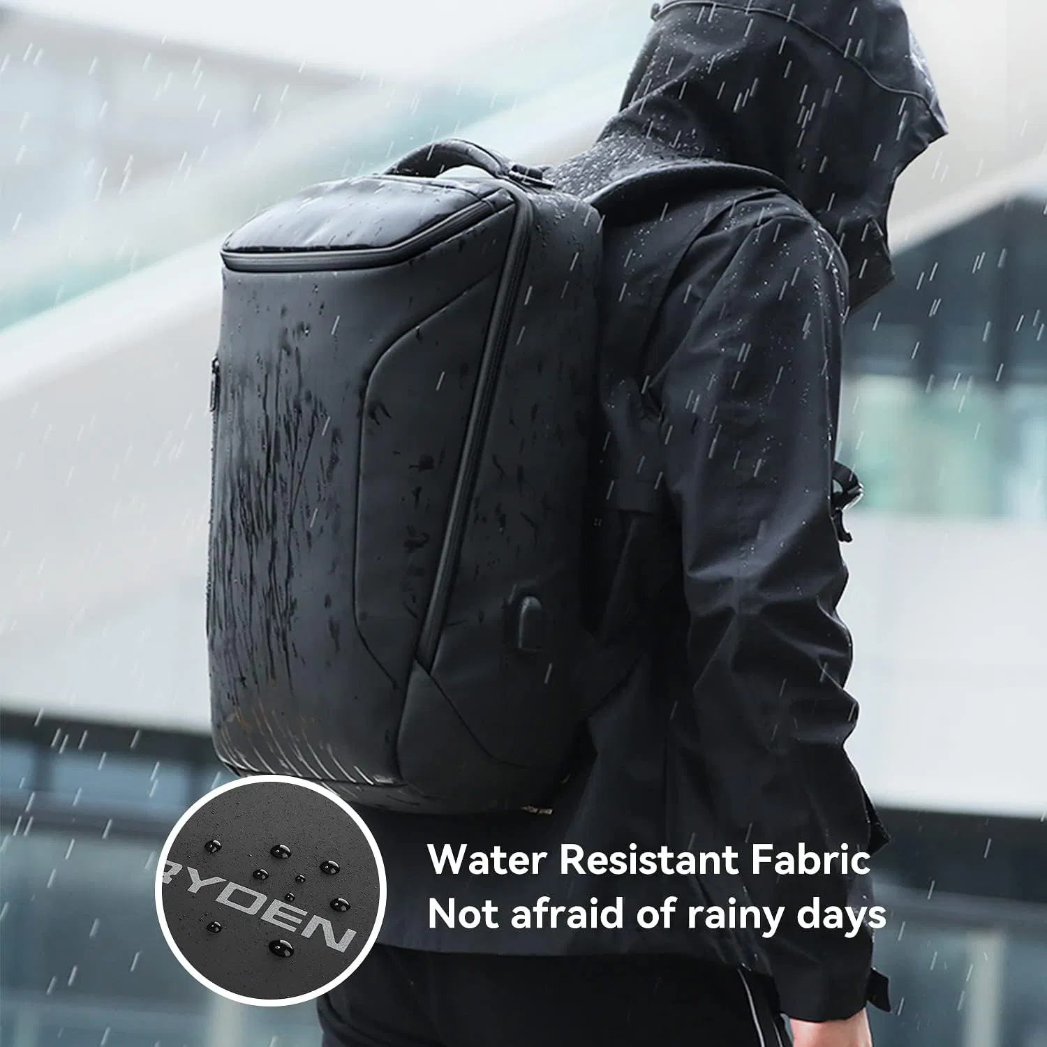 2025 Custom Business Waterproof Laptop Bags Travel USB Charging Men Smart Backpack