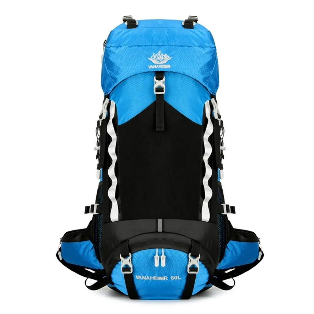 Custom Logo Waterproof 60L Hiking Backpack Outdoor Large Capacity Unisex Climbing Backpack