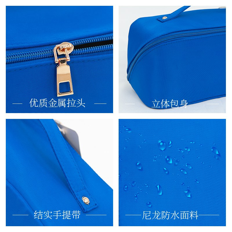 Women Colorful Hot Sell Custom Promotion Makeup Beauty Portable PU Leather Waterproof Toiletry Pouch Travel Fashion Multifunctional Brush Cosmetic Bag