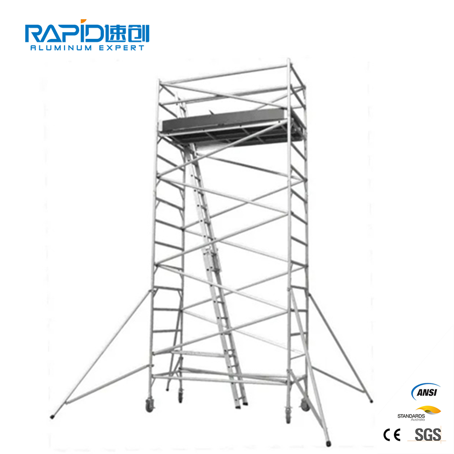 Aluminum Tubular Scaffolding Formwork Building Steps Truss Mobile Tower Scaffold System