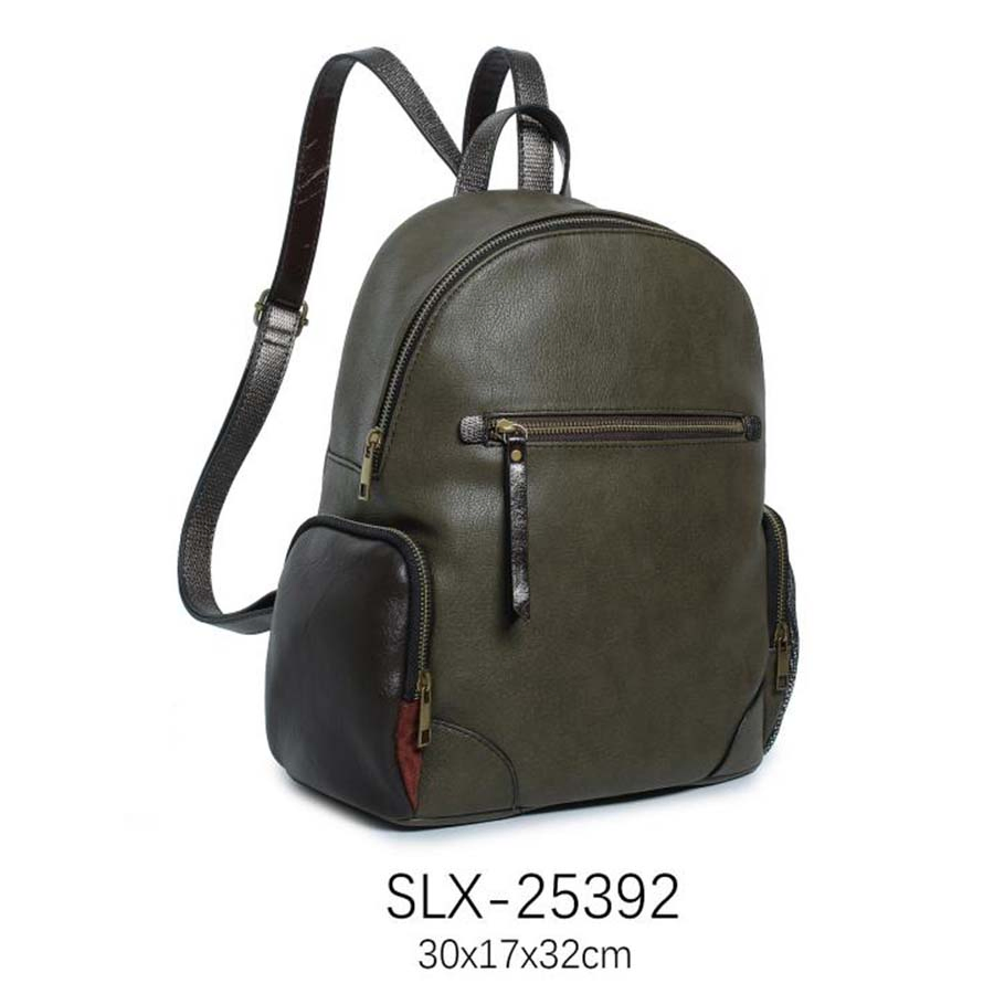 Vegan PU Laptop Backpack Computer Unisex Travel Work Leisure Backpacks Bookbag