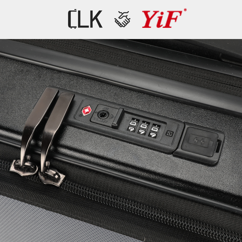 High-Efficiency Solar Charging System on Both Sides Dual Access Design PC Shell Wide Handle Quiet Detachable Rollers Lightweight Suitcase