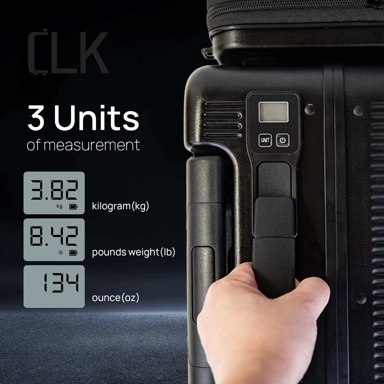 20-Inch Cabin Approved Smart Fingerprint Lock Integrated Electronic Weight Scale Handle Magnetic Detachable Side Pack Removable Wheels Compact Carry on