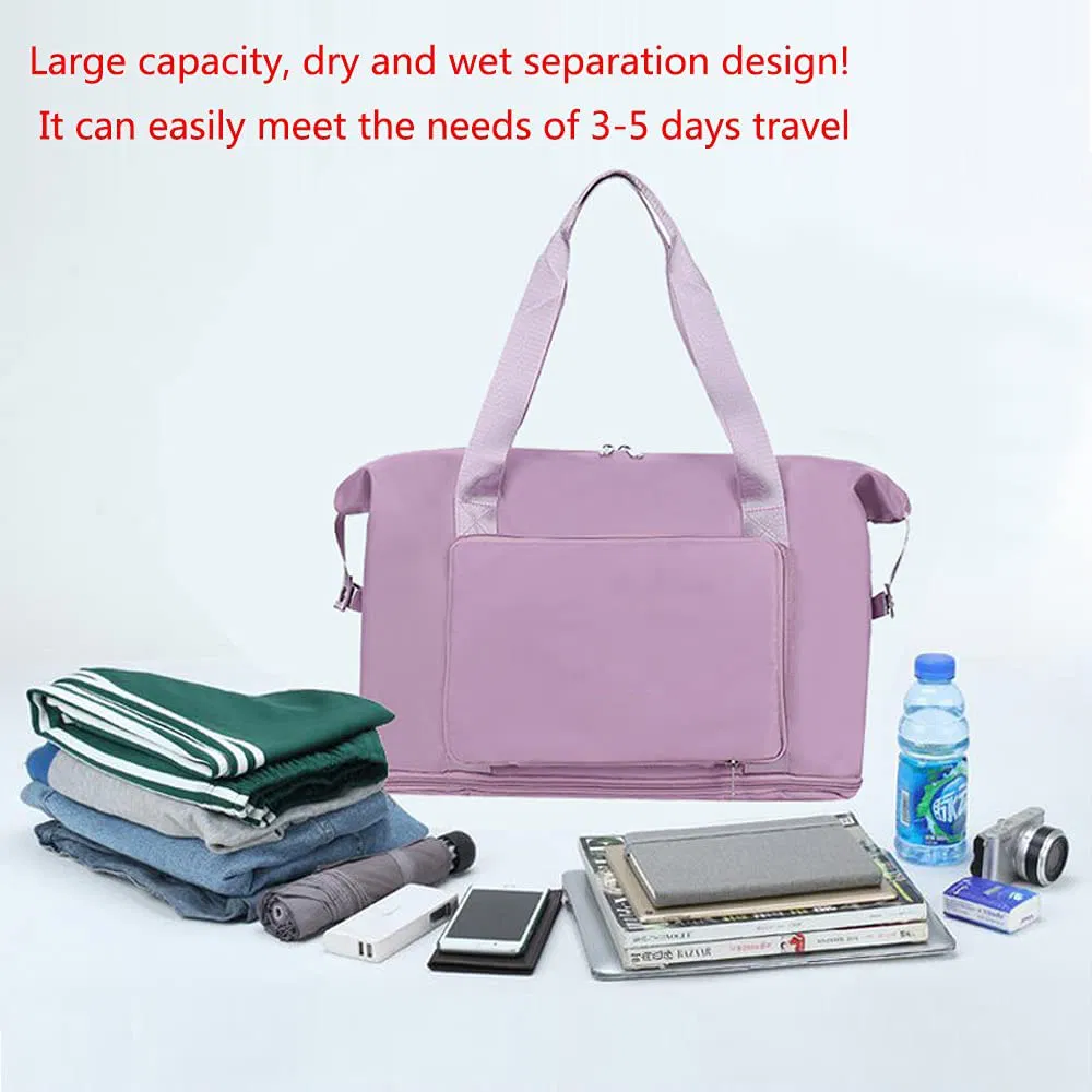 New Market Fashion Sport Hand Luggage Large Capacity Foldable Duffel Weekend Travel Should Bag