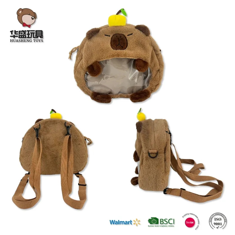 Capybara Plush Backpack