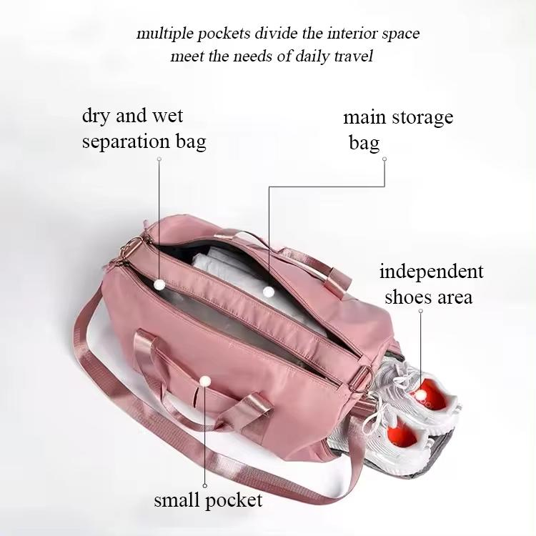 Custom Logo Nylon Duffel Sports Bag Large Capacity Fitness Waterproof Gym Bag for Fitness Exercise