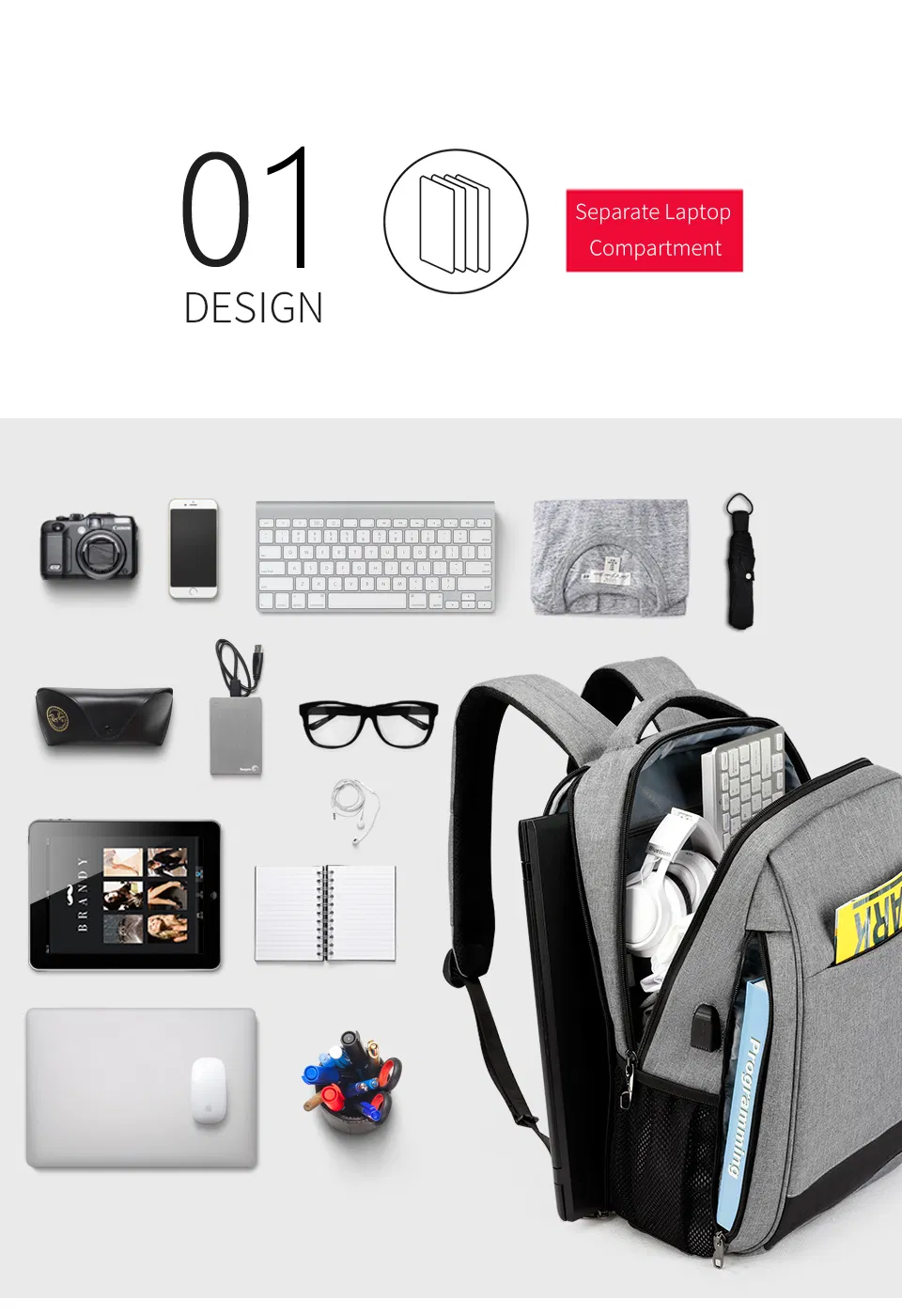 Laptop Backpack Detail 5