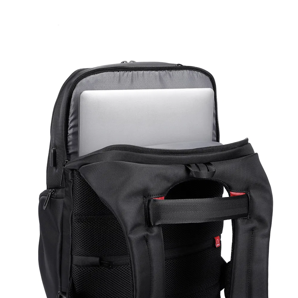 Men's Large Waterproof Laptop Backpack, Travel Sports Bag with USB Charging Port