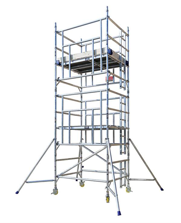 Aluminum Tubular Scaffold Ringlock Frame Steps Mobile Scaffolding System