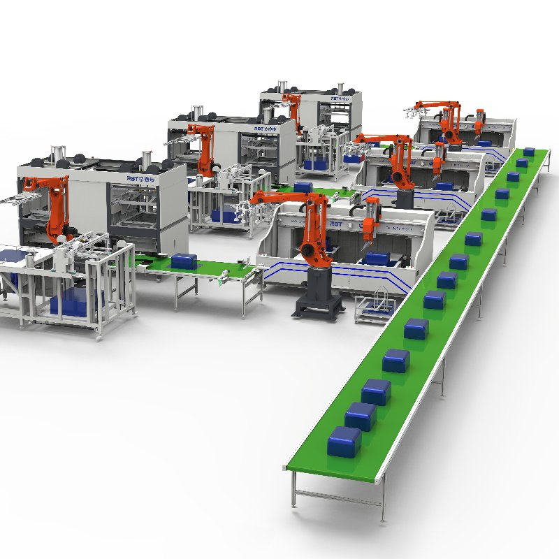 Luggage Hard Shell Intelligent Forming and Trimming Production Line Machine