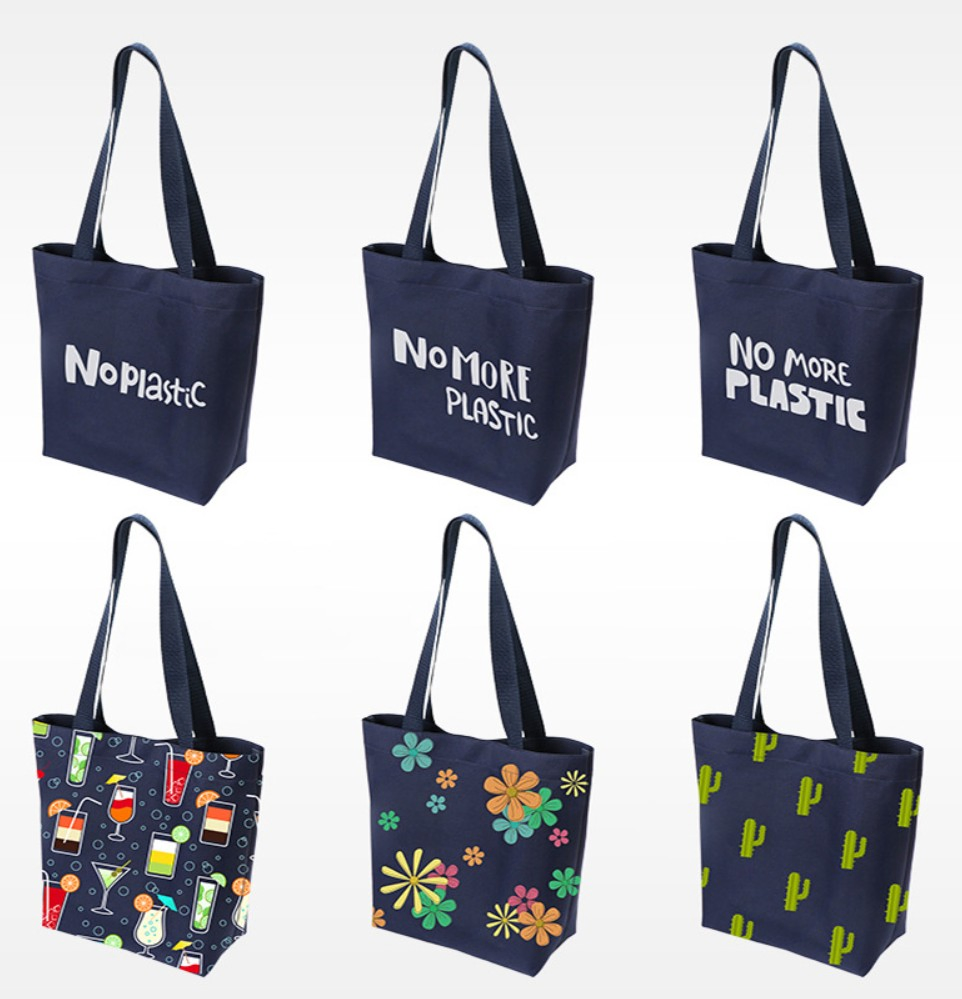 Eco Friendly Recycled RPET Reusable Waterproof Packaging Bag RPET Shopping Tote Bag with Printing and Lining