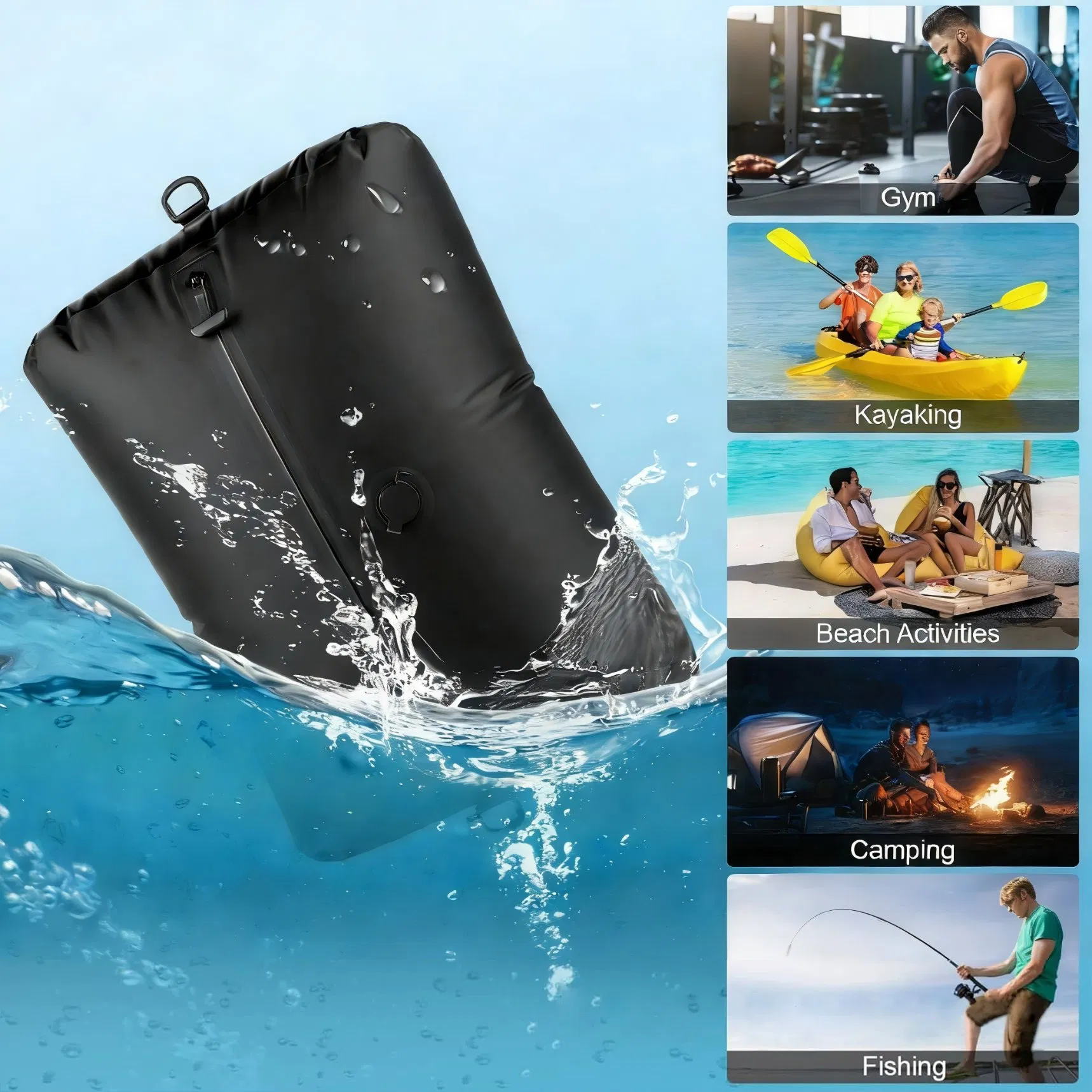 Waterproof Lightweight vacuum Compression Storage Bag, Space Saving &amp; Shoulder Bag Design