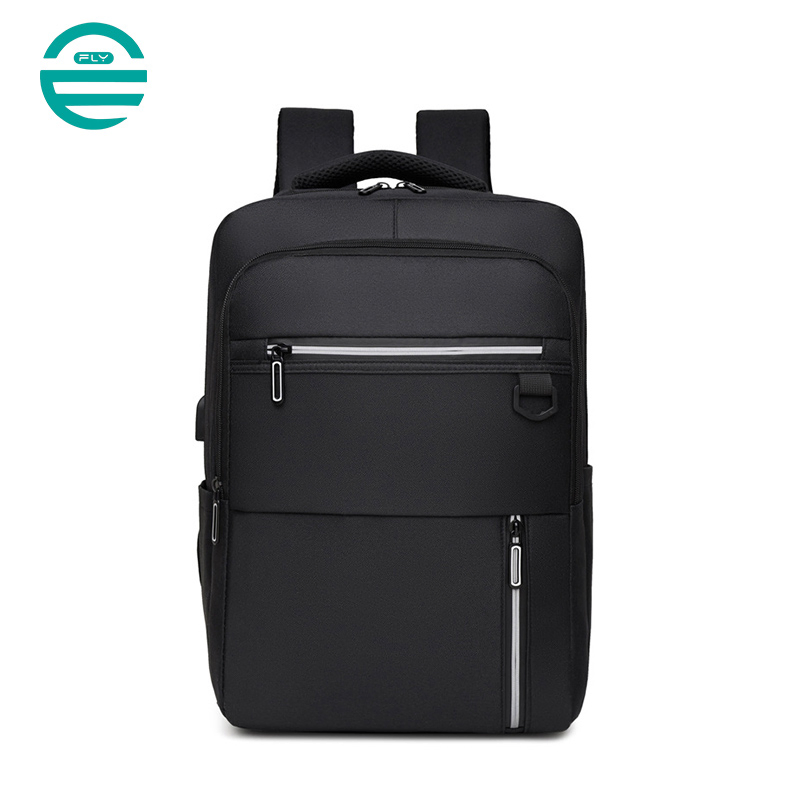 Fuliya Custom Logo Polyester Waterproof USB Charging Anti-Theft Smart Casual College School 16inch Computer Laptop Backpack