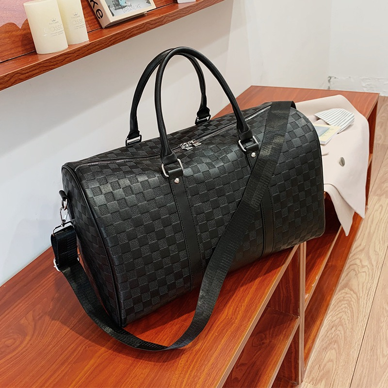 Fashion Luxury Designer Duffel Bag, Premium Leather Large Capacity Travel Handbag for Men &amp; Female