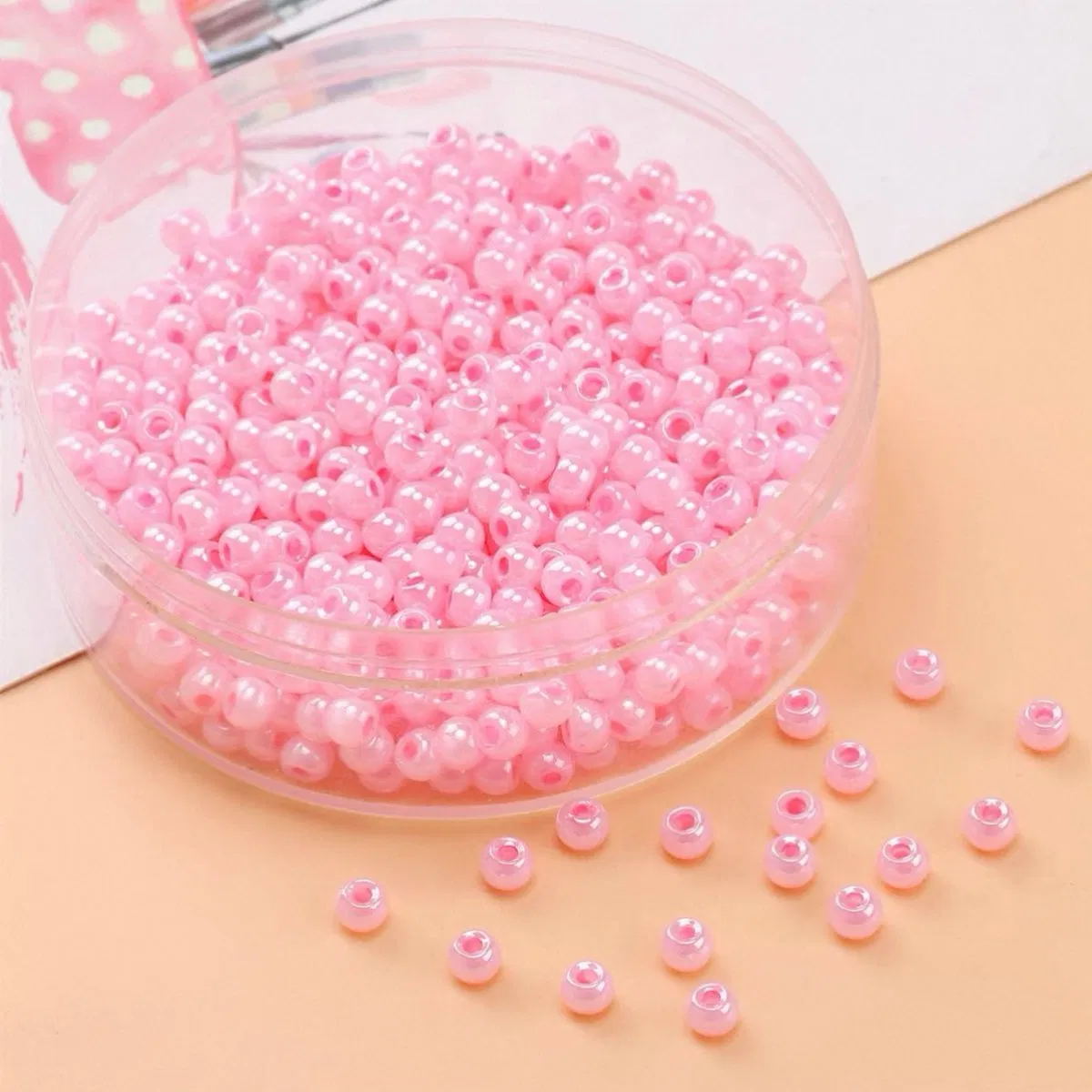 Round Hole Vivid Glass Beads for Creative Jewelry Making Projects