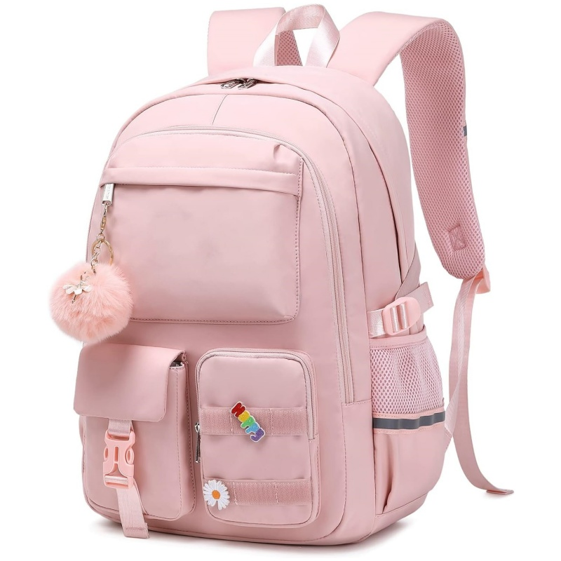 Lightweight Travel Teenager Student Kids Bookbag School Bag with Lunch Bag and Pencil Bag Daypack Girls Boys