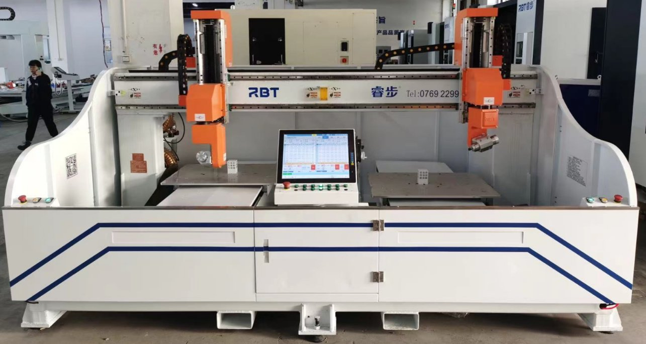 Robotic CNC Cutting and Drilling System for Front Pocket Hard Shell Luggage