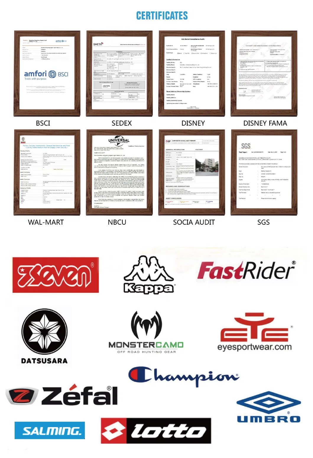 Quality Certifications