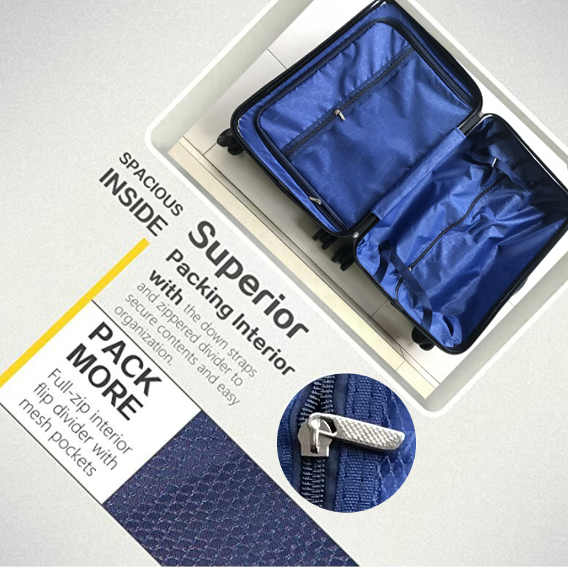 Fashion Lightweight 0.8mm Thick Aluminum Trolley Travel Luggage Bag