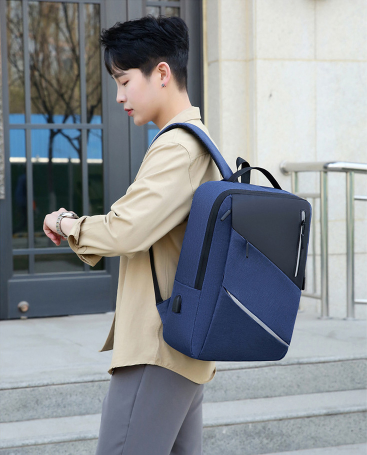 Custom Business Waterproof School Laptop Bags Pack Supplier USB Charging Travel Mochilas Women Men Smart Travel Backpack for Men