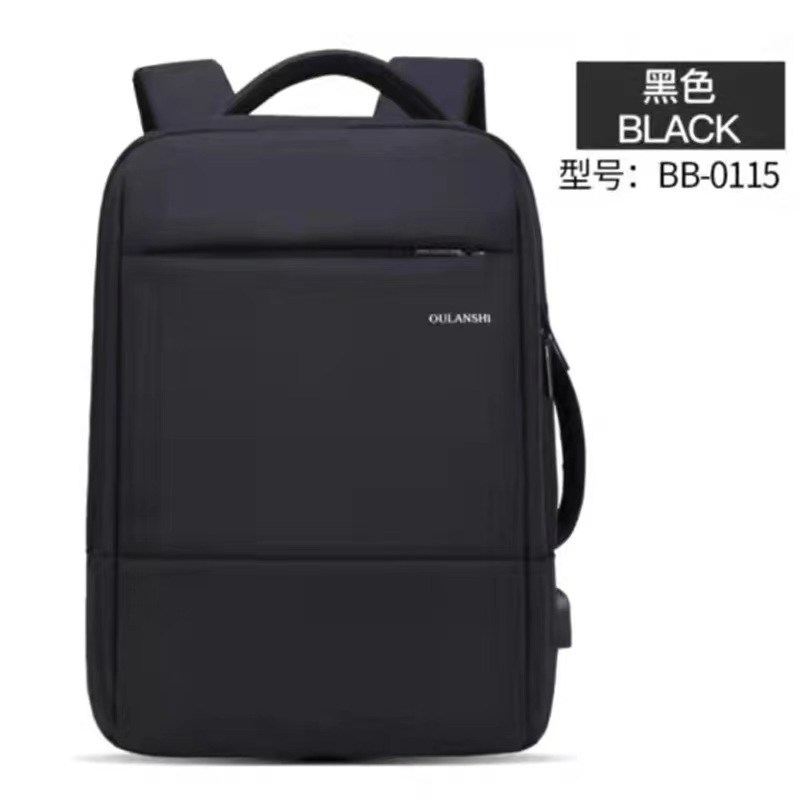 Large Capacity Multifunction Nylon Backpack Anti Theft Smart Laptop Backpack Bag with USB Charging Port