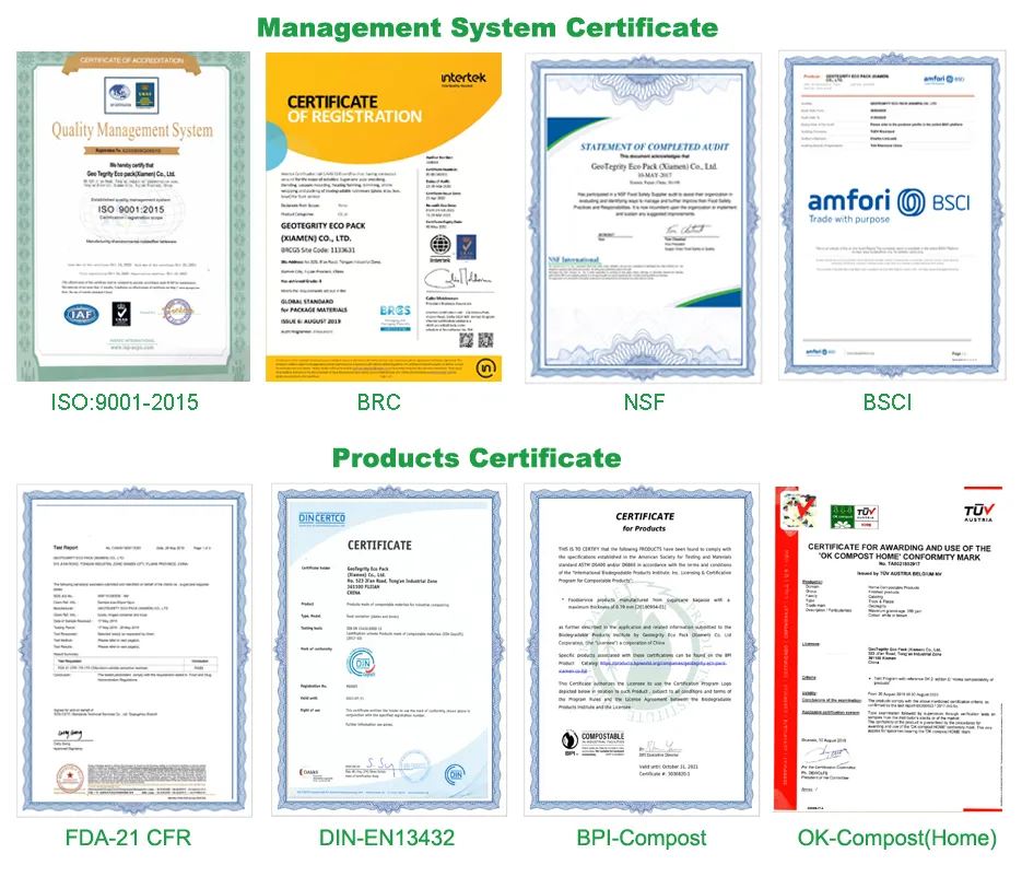 Quality Certifications