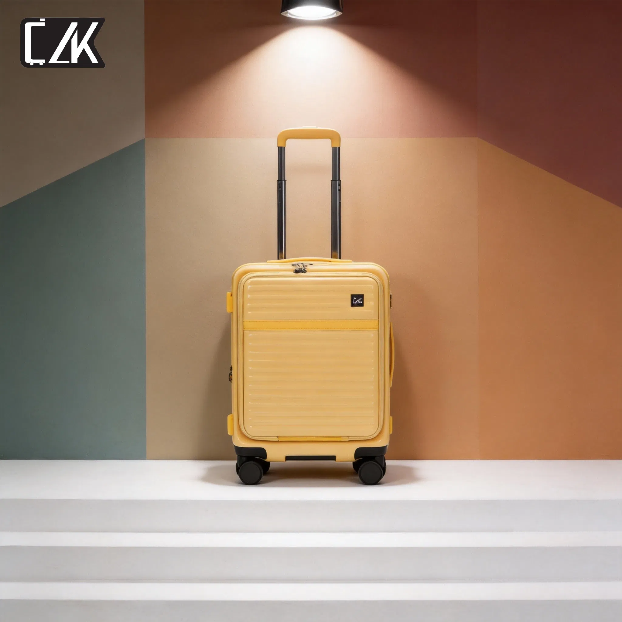 Expandable Magnetic Luggage System with Front Opening Design for Convenience