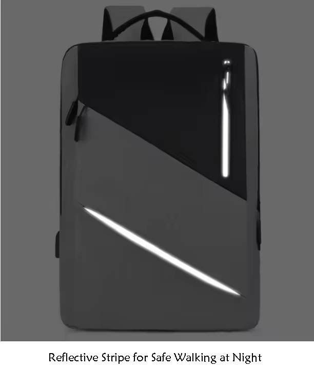 Office &amp; School Anti-Theft Laptop Backpack – Black Nylon Material with Custom Logo &amp; Laptop Protection Bag