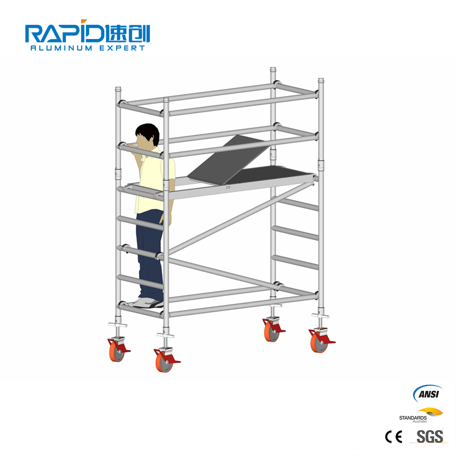 Aluminum Frame Scaffold Steps Tower Scaffolding System for Sale