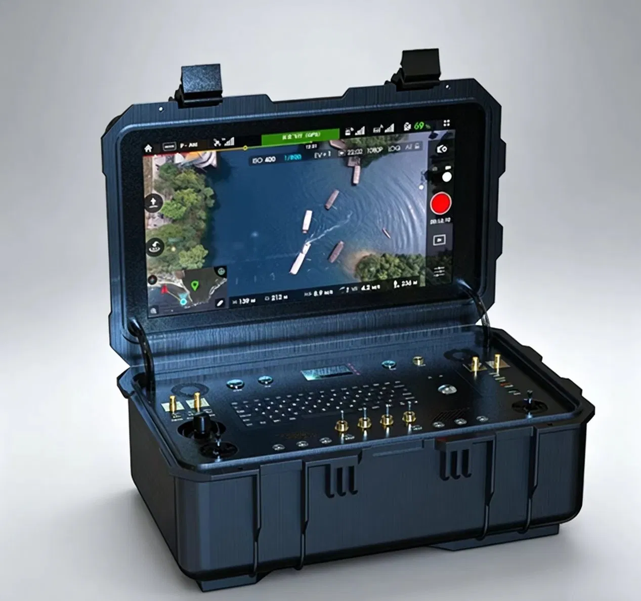 Fixed Wing Drone Single Screen Ground Control Station Remote Command and Control Gcs System Uav Flight Controller