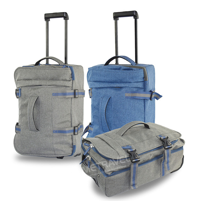 Customized Wheeled Cabin Size Duffel Carry on Luggage Travel Trolley Bag