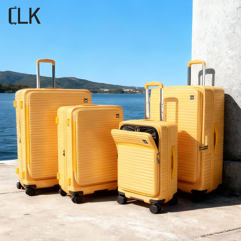 Multi-Size Solution 20in 24in 28in 30in with Glossy Front Opening PC Shell Organized Travel Bag