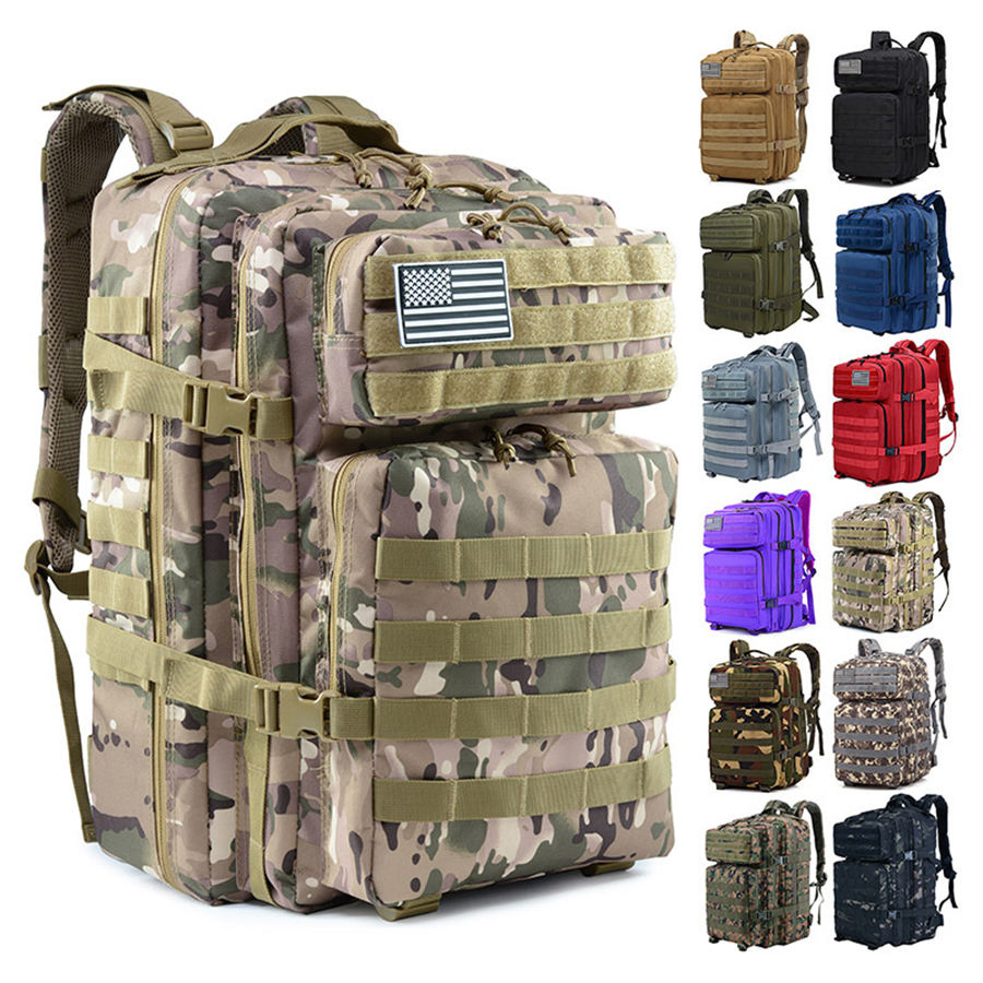 Outdoor Tactical Backpack Hiking Moutain Training Camouflage Hunting Large Camping Tactical Backpacks Bag