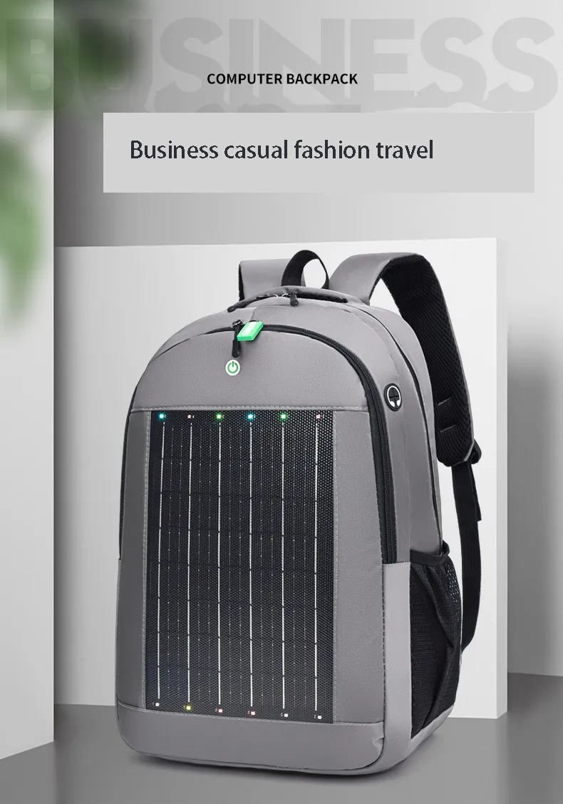 Solar Backpack Front View