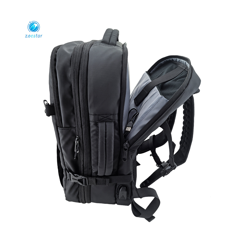 2026 Smart Vacuum Compression Travel Backpack Expandable Carry on Business Luggage Bag