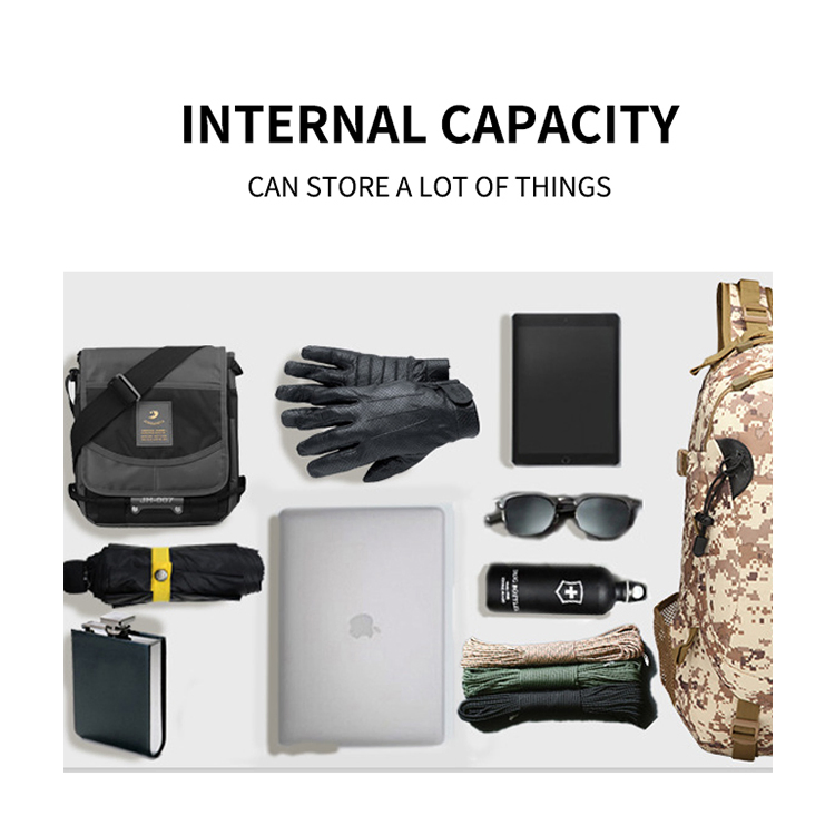 Tactical Double Shoulder Backpack Multi Functional Outdoor Military Camouflage Sports Hiking Mountaineering Travel Backpack 3p Tactical Pack