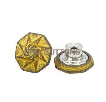 Stylish Denim Buttons with Distinctive Imitation Antique Style