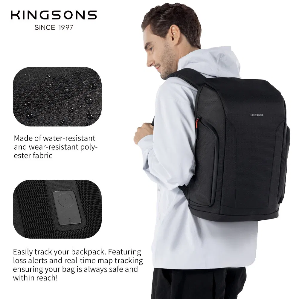 Anti Theft Travel Laptop Backpack with Apple Find My Tracking Business Daypack