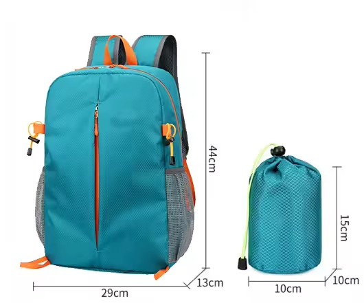 Nylon Durable Waterproof Quick-Dry Lightweight Large-Capacity Foldable Stylish Outdoor Hiking-Camping Backpack